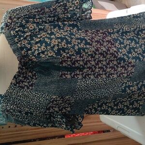 Suzanne Betro Blue Floral Blouse